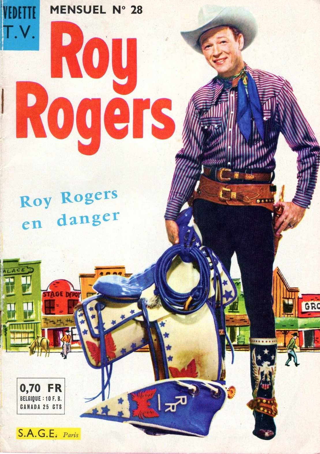 Scan de la Couverture Roy Rogers Vedettes TV n 28